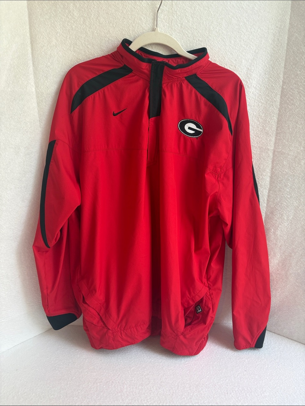 Nike Red & Black Georgia Bulldogs Quarter-Zip Pullover Jacket